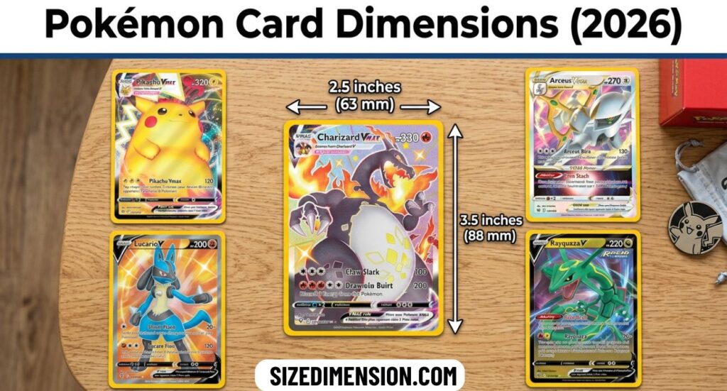 Pokémon Card Dimensions (2026)