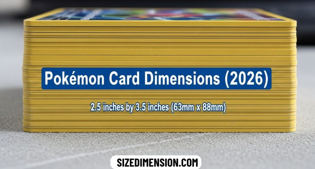 Pokémon Card Dimensions (2026)