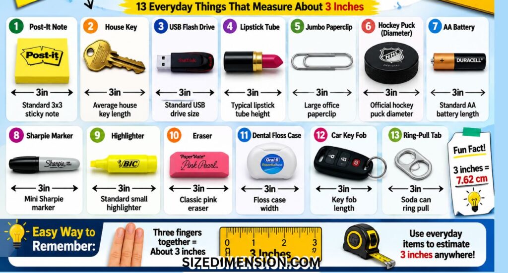 3 Inches: 6 Things with Pictures That Are 3 Inches Long