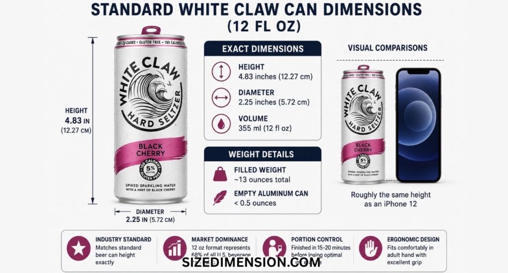 White Claw Can Dimensions: Size, Height (2026)