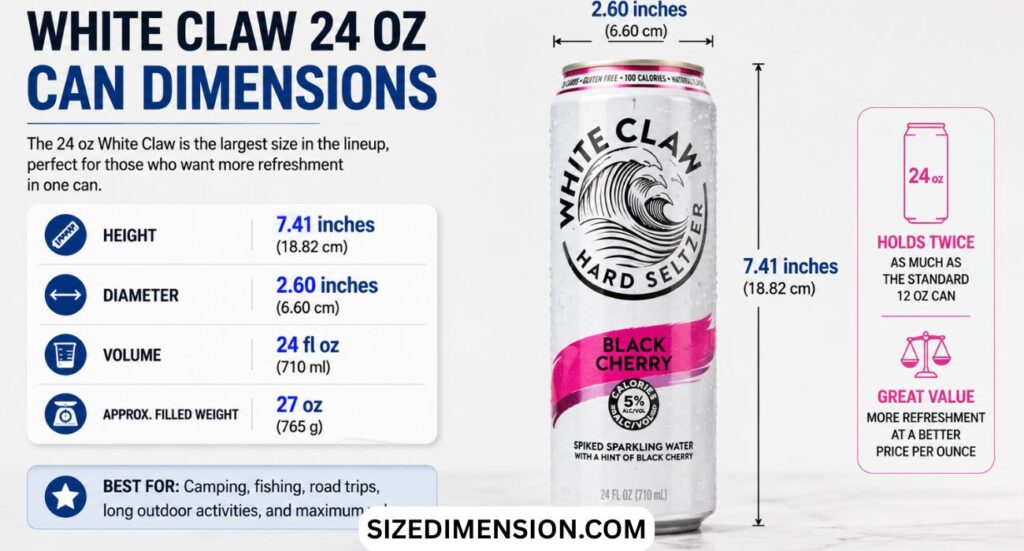 White Claw Can Dimensions: Size, Height (2026)
