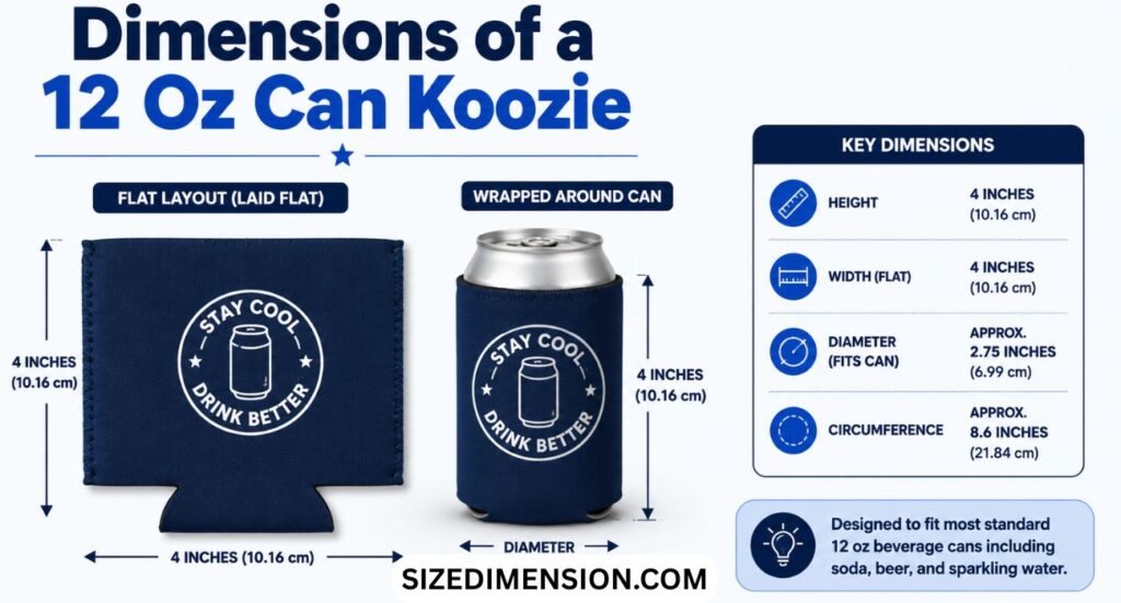 Can Koozie Dimensions: Size, Height (2026)