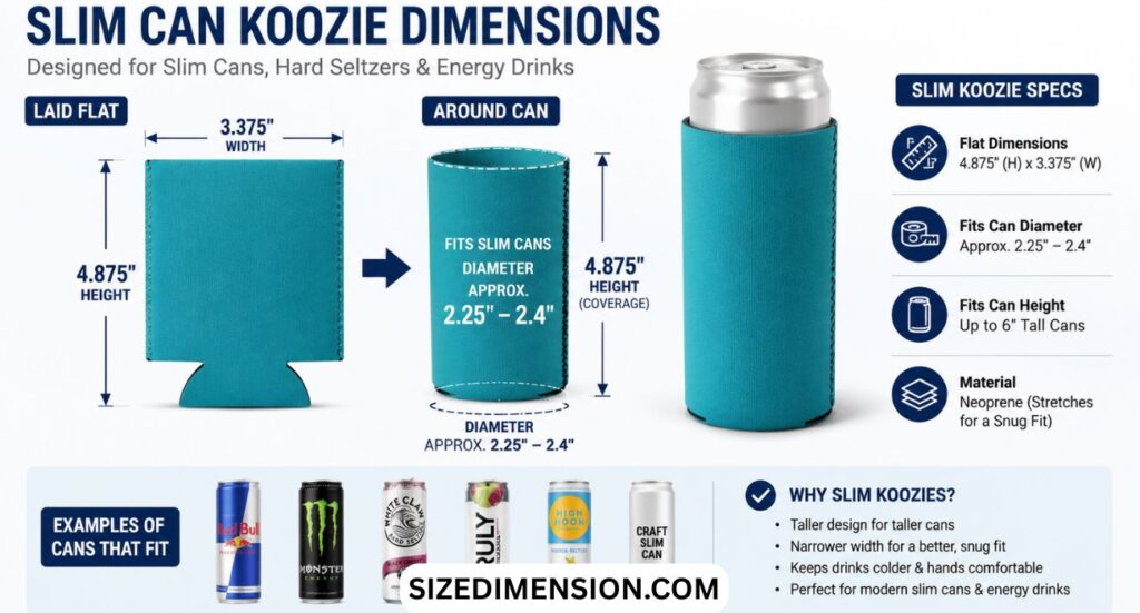 Can Koozie Dimensions: Size, Height (2026)