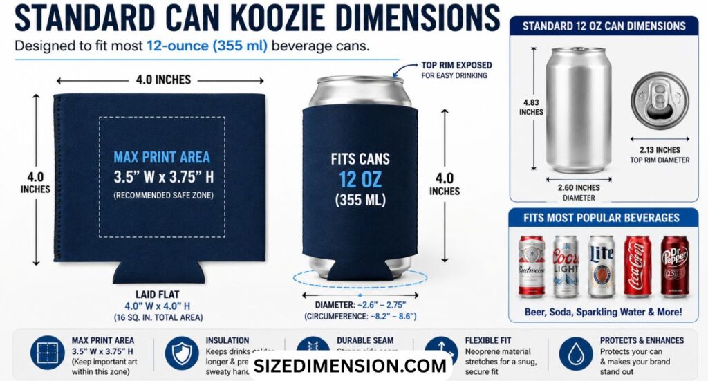 Can Koozie Dimensions: Size, Height (2026)