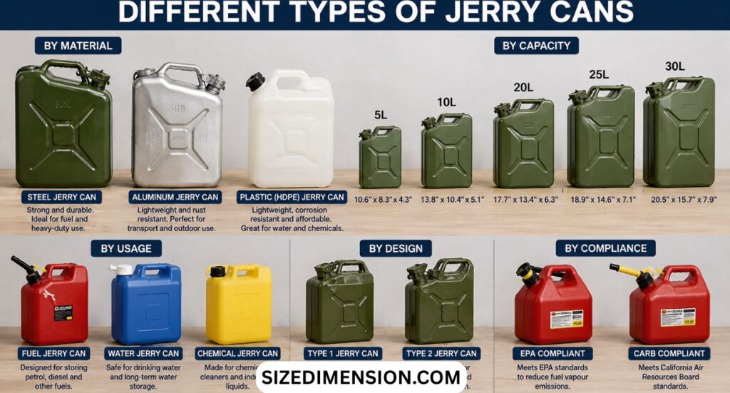 Jerry Can Dimensions: Size, Height (2026)