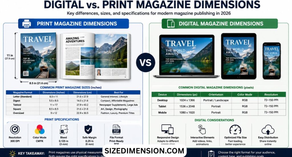 Magazine Dimensions: Magazine Size (2026)
