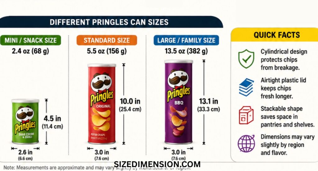 Pringles Can Dimensions: Size, Height (2026)