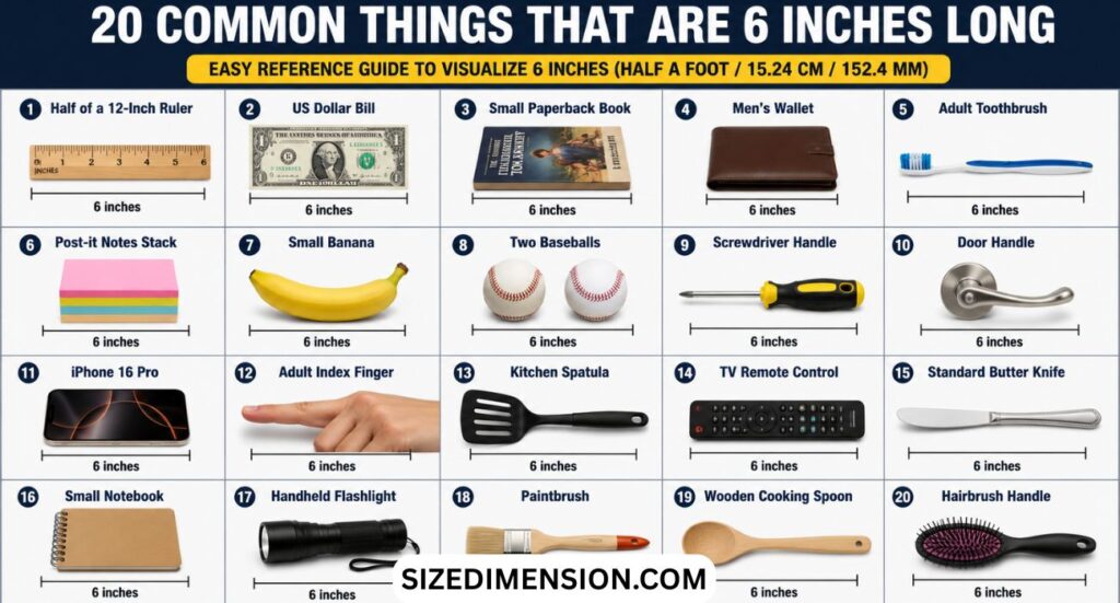 20 Common Things That Are 6 Inches Long
