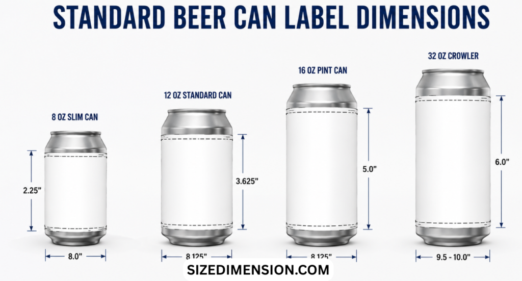 Beer Can Label Dimensions: Size, Height (2026)