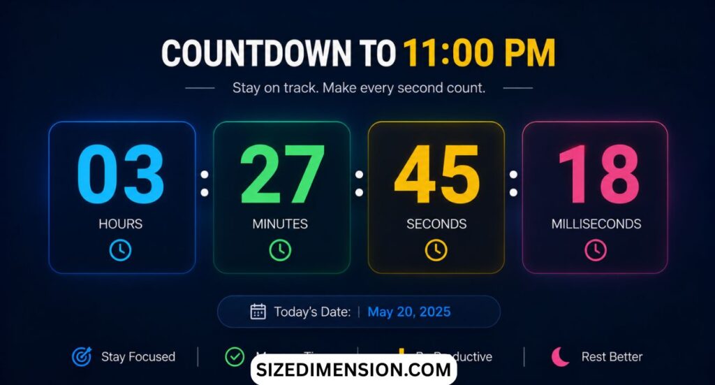How Long Until 11 PM? A Simple Guide to Tracking Time