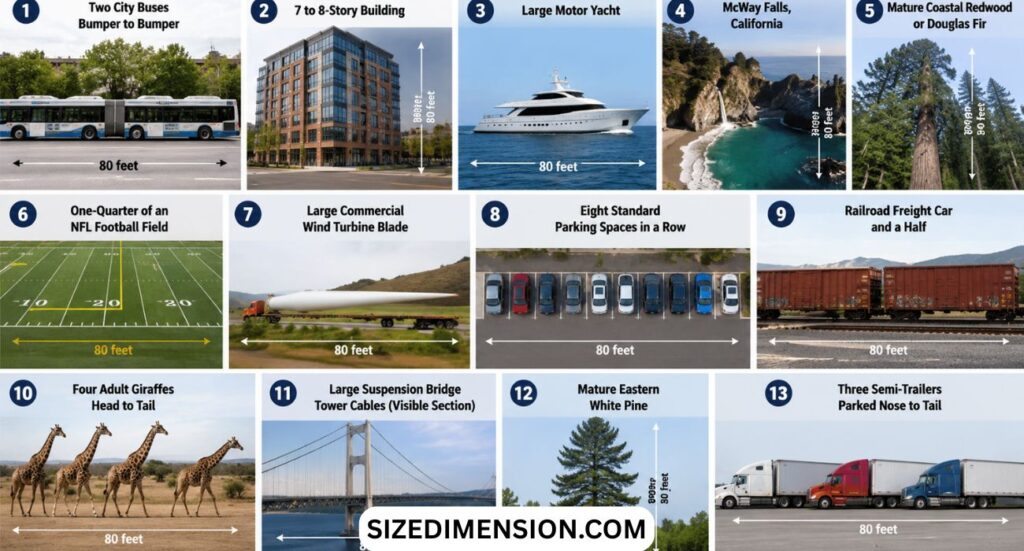80 Feet: 13 Things with Pics That Are 80 Feet Long or Tall (2026)