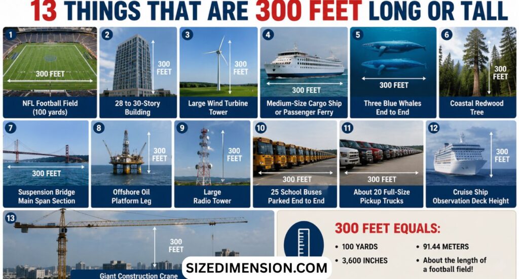 300 Feet: 13 Things with Pics That Are 300 Feet Long or Tall