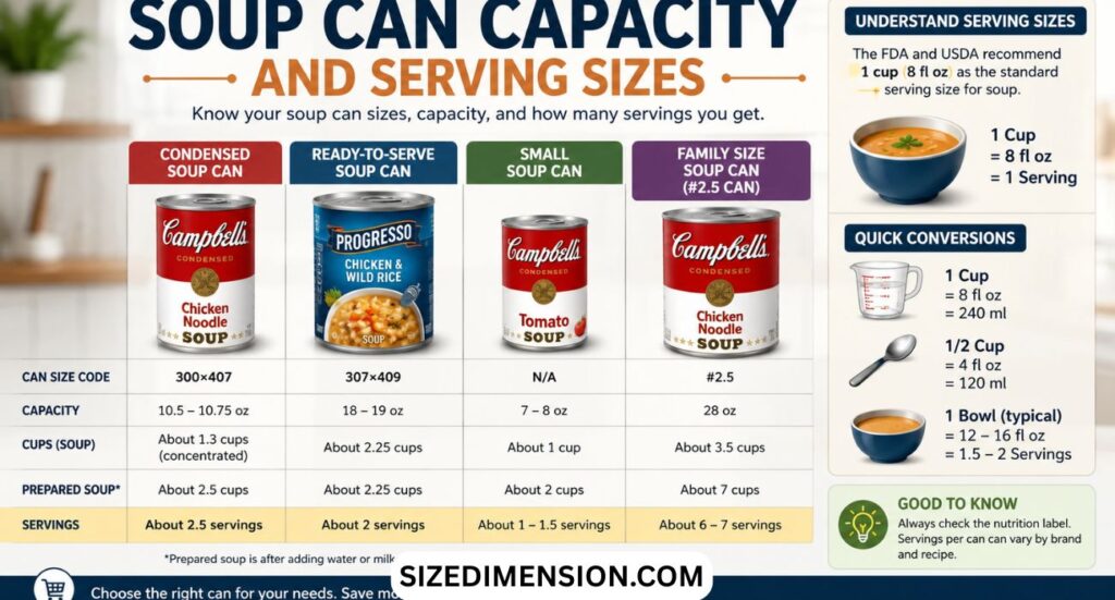 Soup Can Dimensions: Size, Height (2026)
