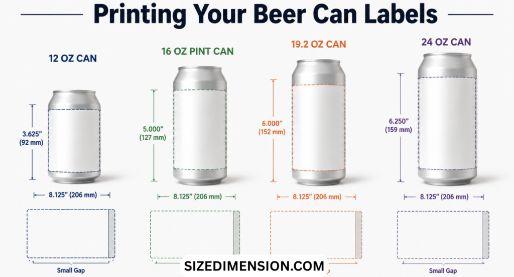 Beer Can Label Dimensions: Size, Height (2026)