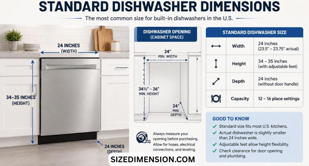 Dishwasher Dimensions: Standard Dishwasher Size (2026)