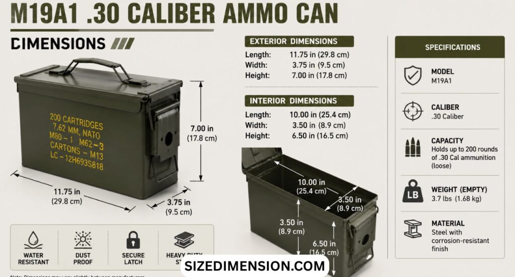 Ammo Can Dimensions: Size, Height (2026)