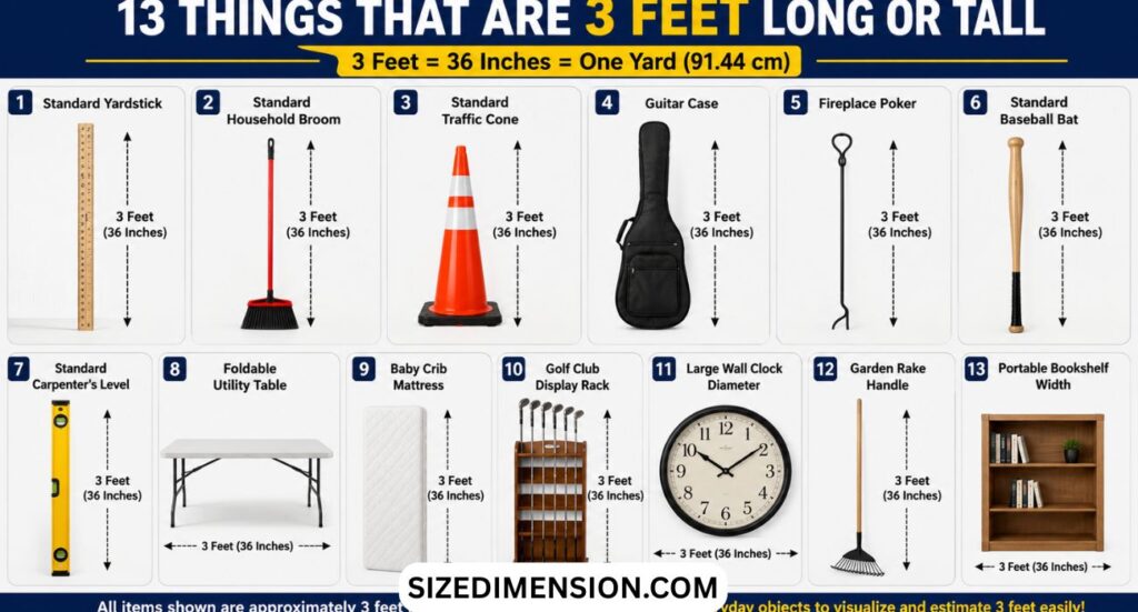 3 Feet: 13 Things with Pics That Are 3 Feet Long or Tall