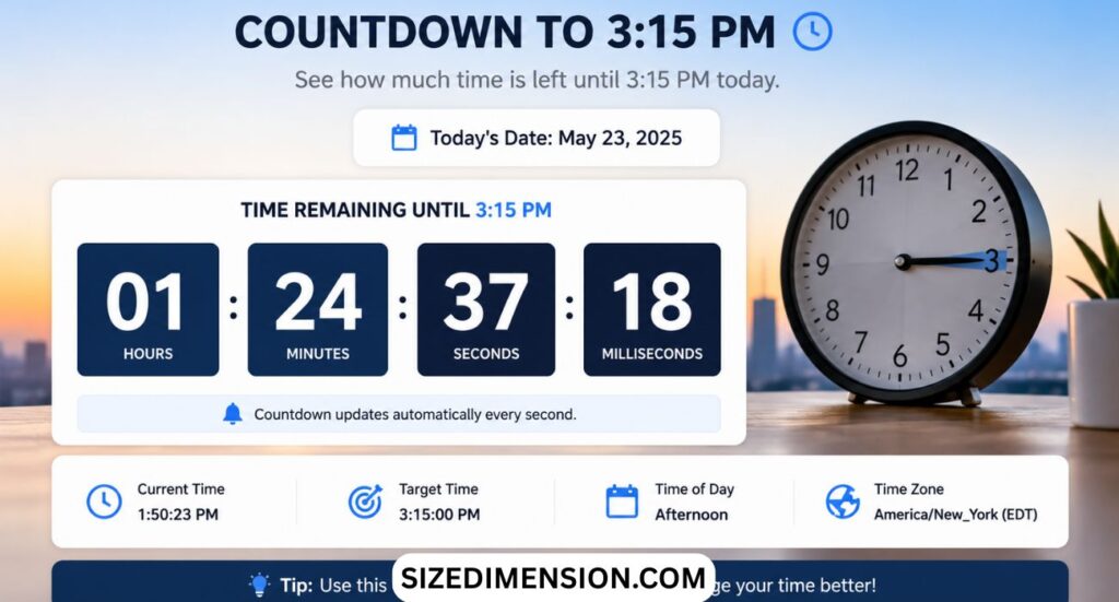 How Long Until 3:15 PM