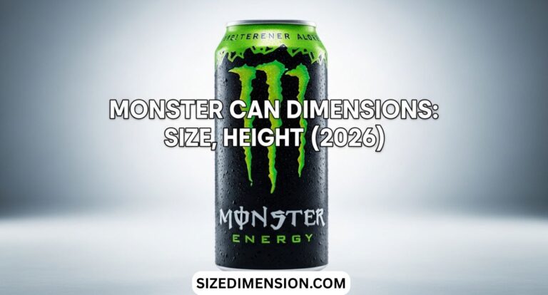 Monster Can Dimensions: Size, Height (2026)