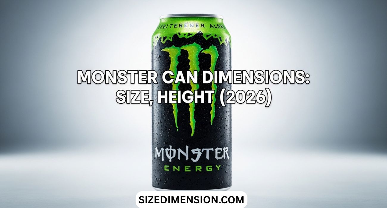 Monster Can Dimensions: Size, Height (2026)