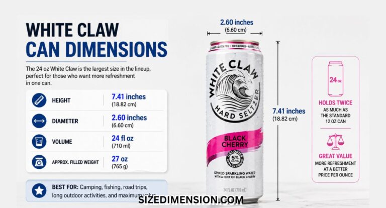White Claw Can Dimensions: Size, Height (2026)