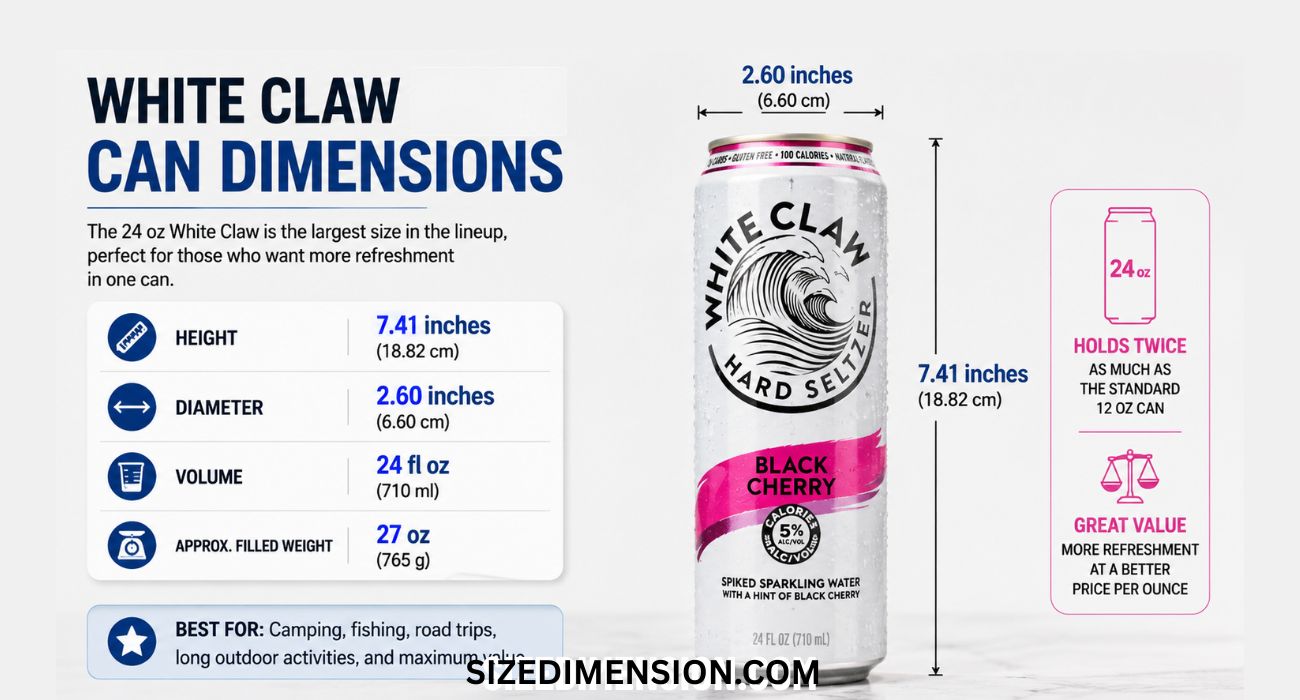 White Claw Can Dimensions: Size, Height (2026)