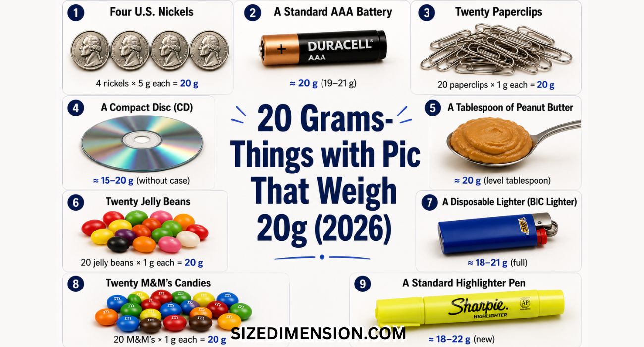 20 Grams- Things with Pic That Weigh 20g (2026)
