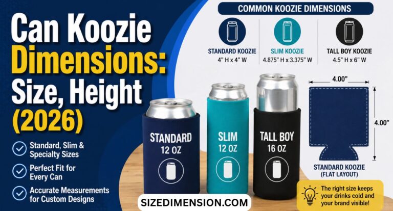 Can Koozie Dimensions: Size, Height (2026)
