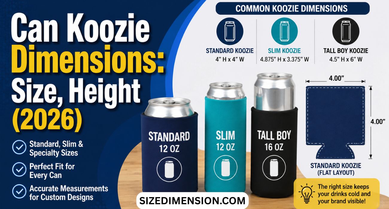 Can Koozie Dimensions: Size, Height (2026)