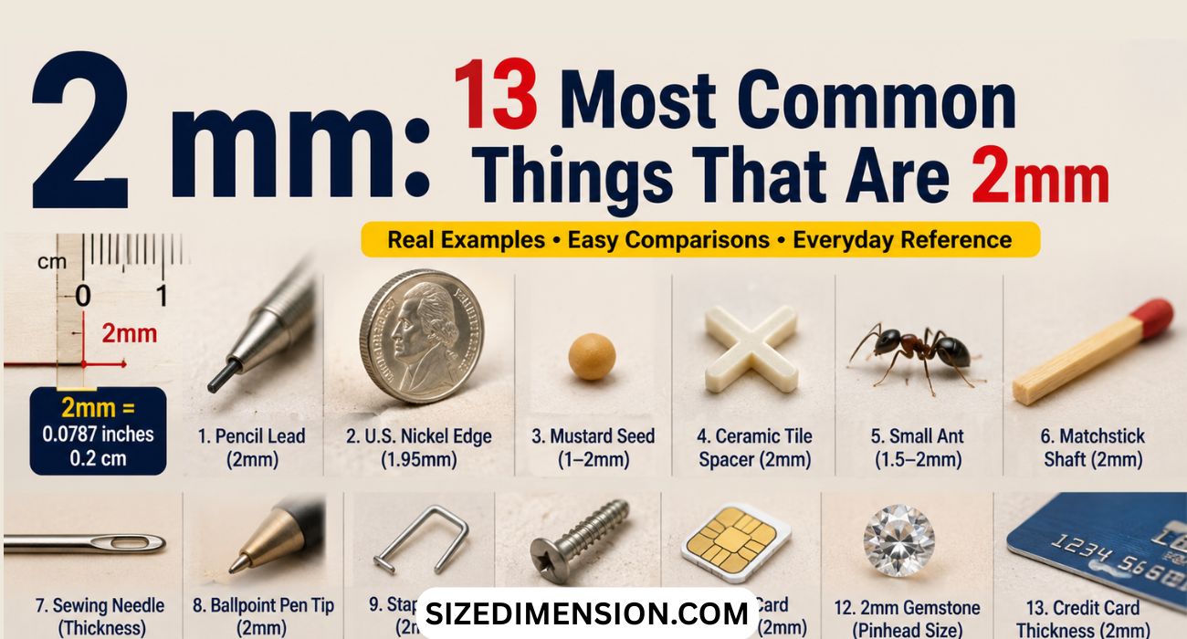 2 mm: 13 Most Common Things That Are 2mm