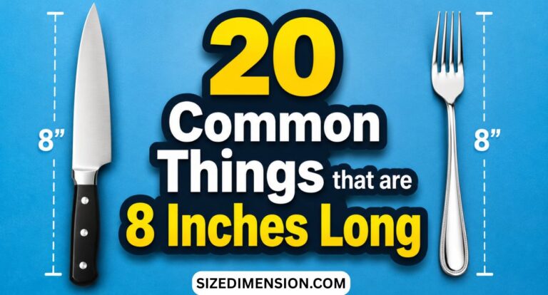 20 Common Things that are 8 Inches Long