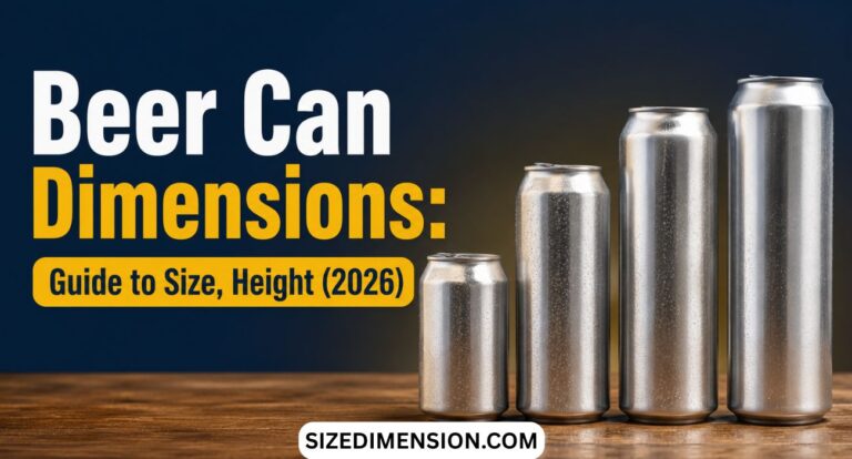 Beer Can Dimensions: Guide to Size, Height (2026)