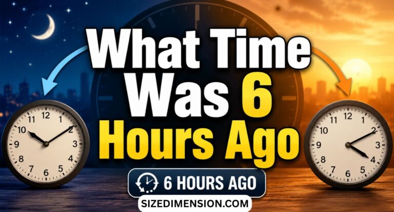 What Time Was 6 Hours Ago