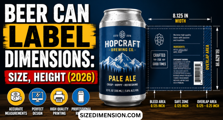 Beer Can Label Dimensions: Size, Height (2026)