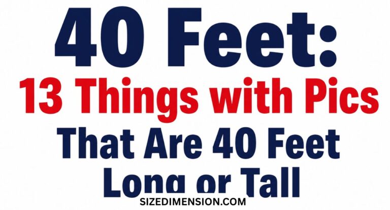 40 Feet: 13 Things with Pics That Are 40 Feet Long or Tall