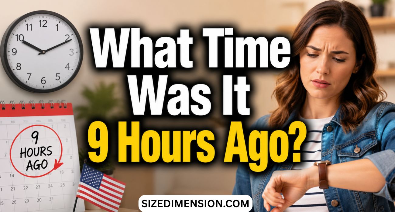 What Time Was It 9 Hours Ago?
