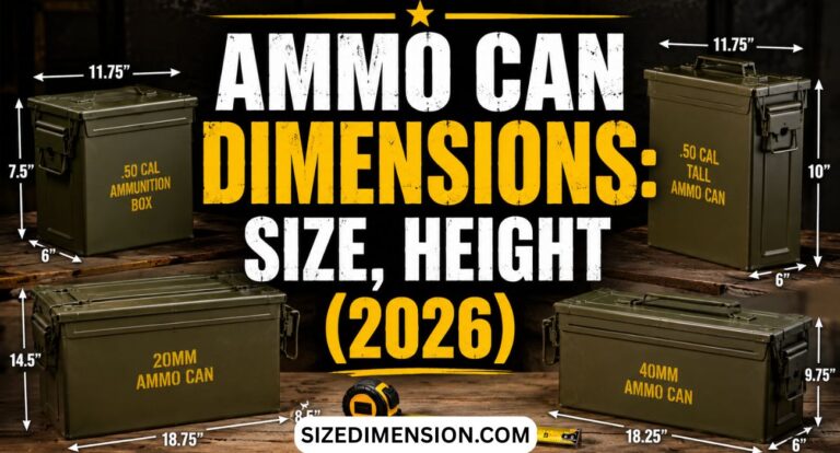 Ammo Can Dimensions: Size, Height (2026)