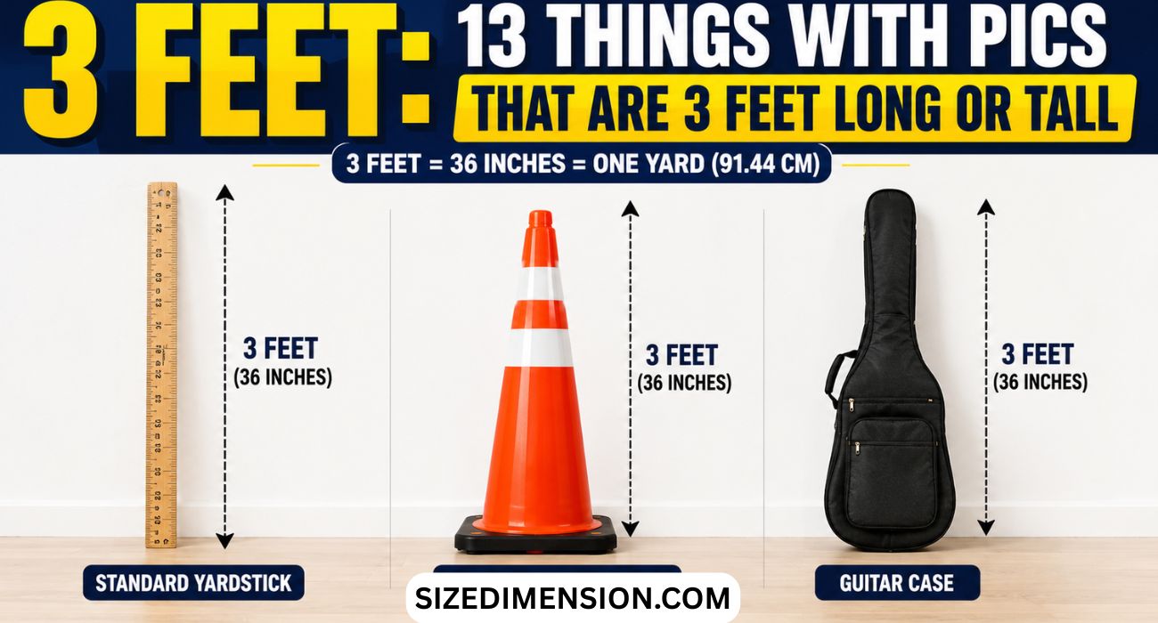 3 Feet: 13 Things with Pics That Are 3 Feet Long or Tall