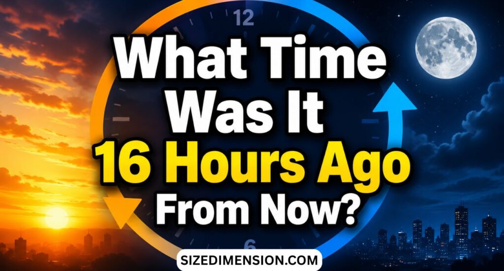 What Time Was It 16 Hours Ago From Now?