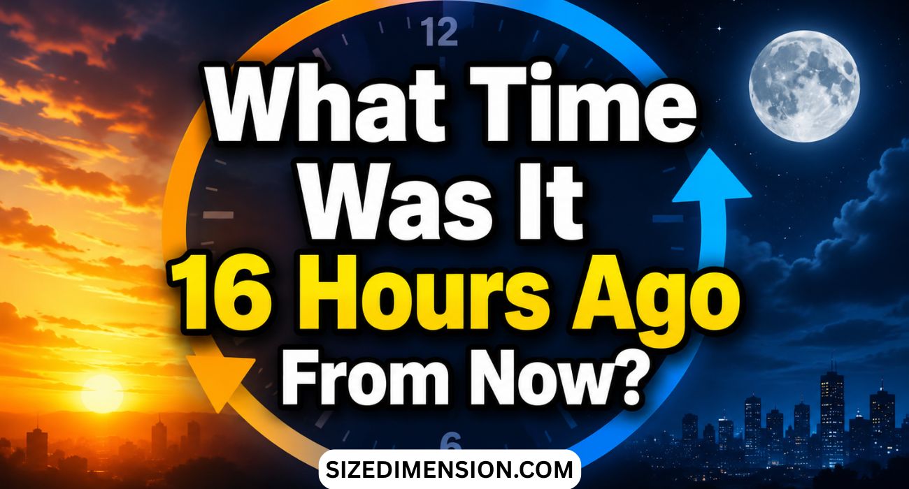 What Time Was It 16 Hours Ago From Now?