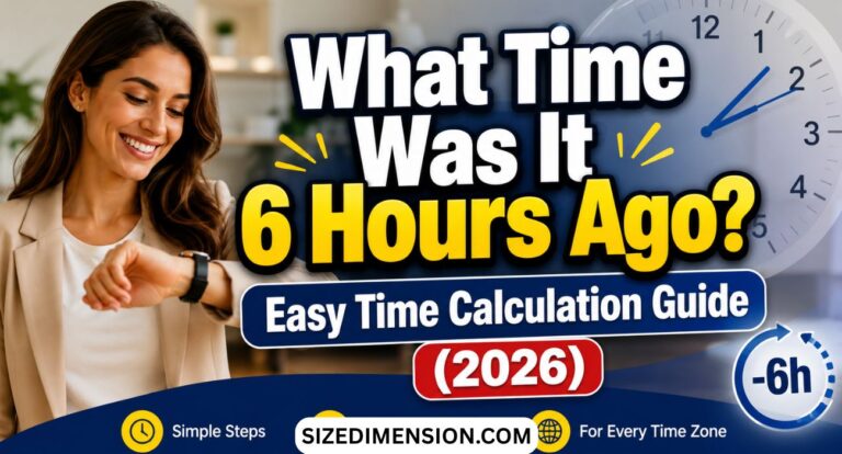 What Time Was It 6 Hours Ago? Easy Time Calculation Guide (2026)